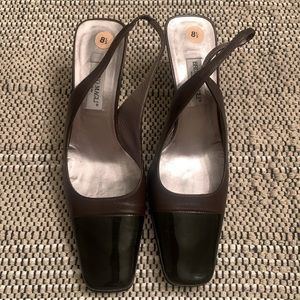 Bruno Magli Heals. Classic Brown/Black. Made in Italy.     Size 8 1/2.